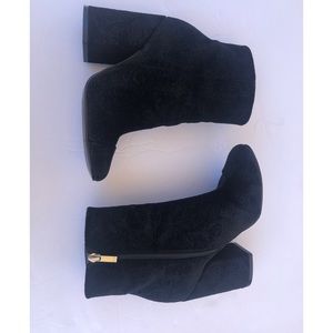 Marc Fisher Embroidered Suede Booties